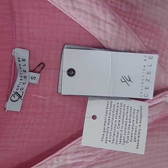 NWT Generous Small Pink Tunic Gauze Style Material - Picture 2 of 3